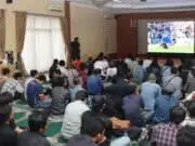 Ini Suasana Nobar Laga Argentina Vs Saudi Arabia di Polres Metro Tangerang Kota Ini Suasana Nobar Laga Argentina Vs Saudi Arabia di Polres Metro Tangerang Kota