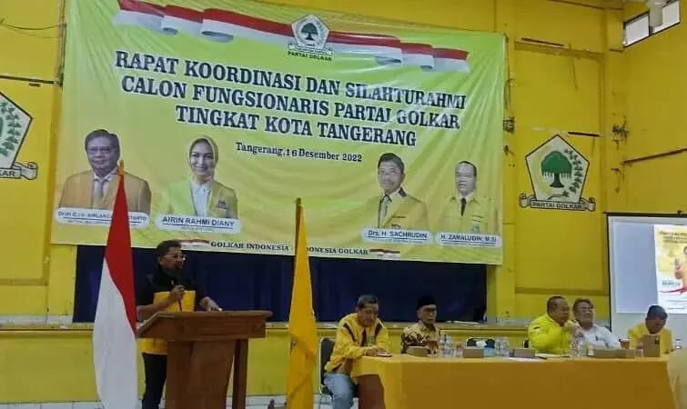 Ketua DPD Golkar Kota Tangerang, Sachrudin: Fungsionaris itu Corong Partai Ketua DPD Golkar Kota Tangerang, Sachrudin: Fungsionaris itu Corong Partai