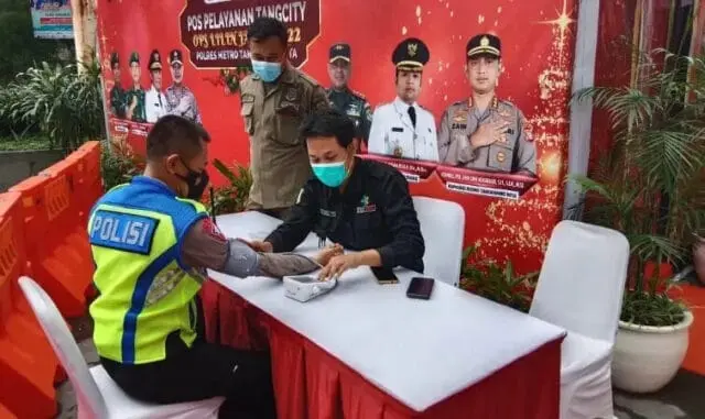 Personil Pengamanan Nataru di Kota Tangerang di Cek Kesehatan, Ini Hasilnya Personil Pengamanan Nataru di Kota Tangerang di Cek Kesehatan, Ini Hasilnya
