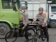 Patroli Sepeda Polisi di Pos PAM Rest Area KM 13, Ini Harapan Kapolres Patroli Sepeda Polisi di Pos PAM Rest Area KM 13, Ini Harapan Kapolres