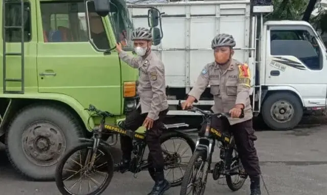 Patroli Sepeda Polisi di Pos PAM Rest Area KM 13, Ini Harapan Kapolres Patroli Sepeda Polisi di Pos PAM Rest Area KM 13, Ini Harapan Kapolres
