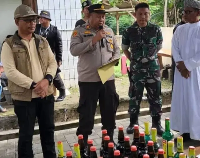 Forkopimcam, polsek Pakuhaji Gelar Pemusnahan barang bukti hasil sitaan Operasi Sikat Jaya