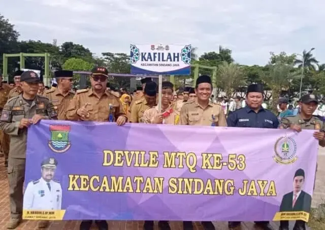 Camat sindang jaya iringi 44 kafilah sebagai Perwakilan MTQ,