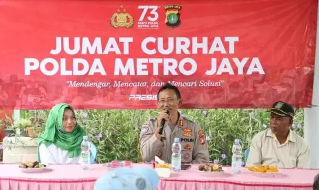 Polisi Tampung Aspirasi Warga Kampung Tangguh Jaya Jatiuwung di Jumat Curhat