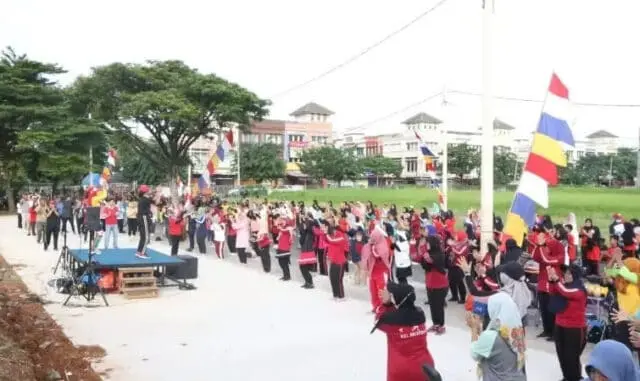 CFD Kecamatan Benda Ajak Warga Hidup Sehat dengan Berekreasi dan Olahraga