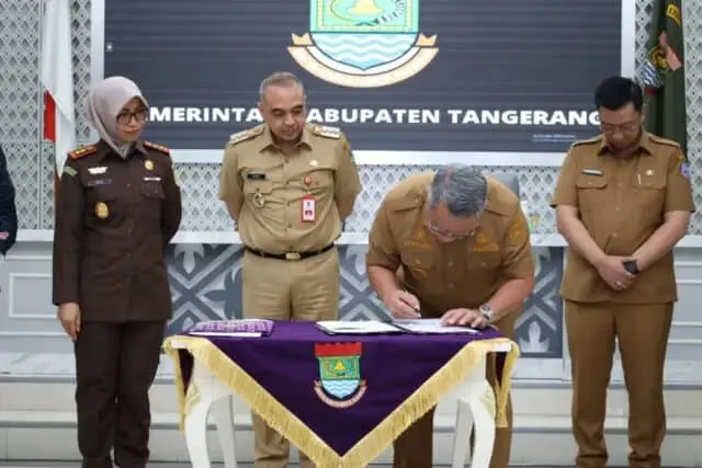 Pemkot Tangsel Terima Hibah TPU dari Pemkab Tangerang Pemkot Tangsel Terima Hibah TPU dari Pemkab Tangerang