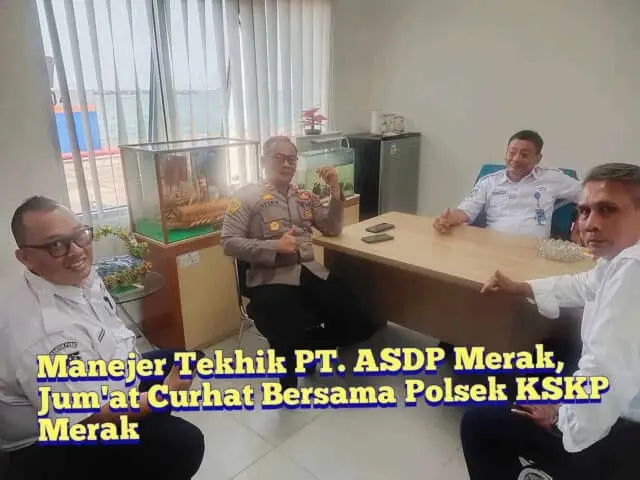 Polsek KSKP Merak Jum'at Curhat Bersama Manajer Teknik PT ASDP Indonesia Ferry Polsek KSKP Merak Jum'at Curhat Bersama Manajer Teknik PT ASDP Indonesia Ferry