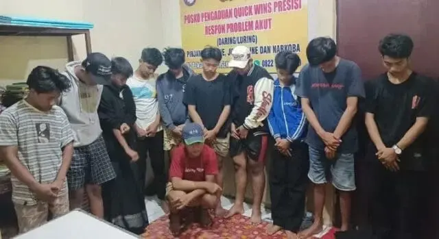 Sikat! Aksi 12 Remaja di Tangerang diTangkap Polisi Akibat Perang Sarung