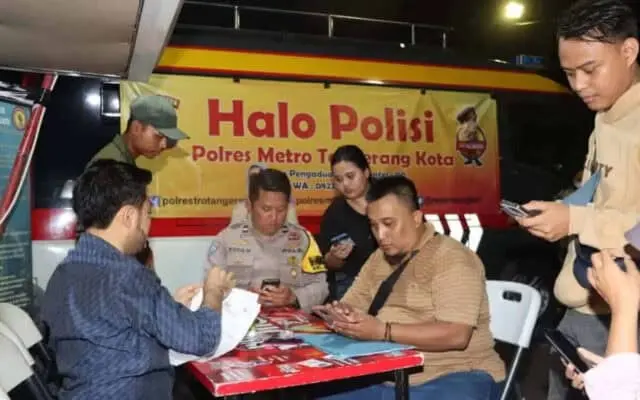 Mantep Jasa! Polres Metro Tangerang Kota Luncurkan Progam 'Halo Polisi' Malam Hari di Kuliner Pasar Lama Mantep Jasa! Polres Metro Tangerang Kota Luncurkan Progam 'Halo Polisi' Malam Hari di Kuliner Pasar Lama