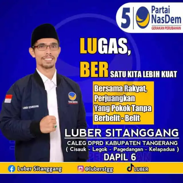 Maju Sebagai Caleg dari Partai Nasdem, Inilah Visi Misi Luber Sitanggang Maju Sebagai Caleg dari Partai Nasdem, Inilah Visi Misi Luber Sitanggang