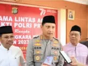 Kapolres Doa Bersama Lintas Agama 'Polri Presisi untuk Negeri' di Kota Tangerang