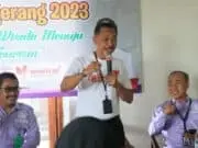 Karnadi menyampaikan dengan adanya pembukaan anggota Genpi diharapkan bisa bersinergi dengan komunitas pariwisata, Foto. (Istimewa)