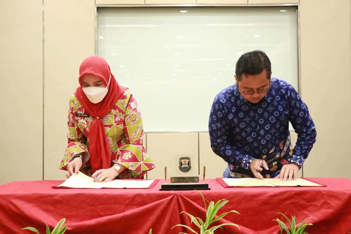 Belajar Sistem Kepegawaian Kota Tangerang, Eva Dwiana Temui Arief R Wismansyah