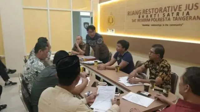 Unit III Harda Sat Reskrim Polresta Tangerang, Brigadir Roni melaksanakan gelar perkara Brigadir Roni, menjadi salah satu anggota dalam memimpin gelar perkara, Foto. (Istimewa)