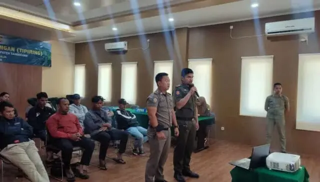 Satpol PP Gelar Sidang Tipiring,Tindak Tegas Pelanggar Perda di Ruang Rapat Praja Wibawa II, Kantor Satpol PP Kabupaten tangerang, Foto. (Istimewa).