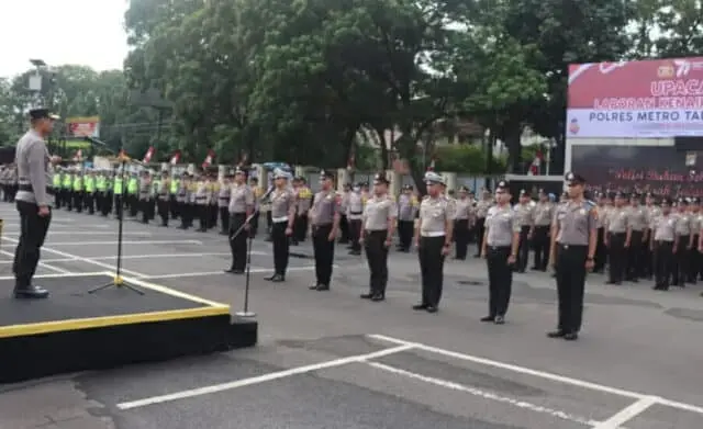 56 Polisi Polres Metro Tangerang Kota Naik Pangkat Satu Tingkat 56 Polisi Polres Metro Tangerang Kota Naik Pangkat Satu Tingkat