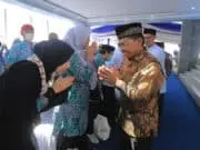 Sachrudin Sambut Kepulangan Jamaah Haji Kloter 7 di Hotel Grand El Hajj Cipondoh
