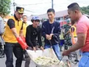 Polres Metro Tangerang Kota Gagas Bersih-bersih Pasar Anyar