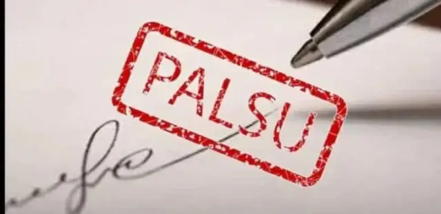 ASN Kecamatan Pakuhaji dan Mantan Kades Rawa Boni Ditahan Polisi Ilustrasi Pemalsuan Tanda Tangan Kepala Desa. (Ist).