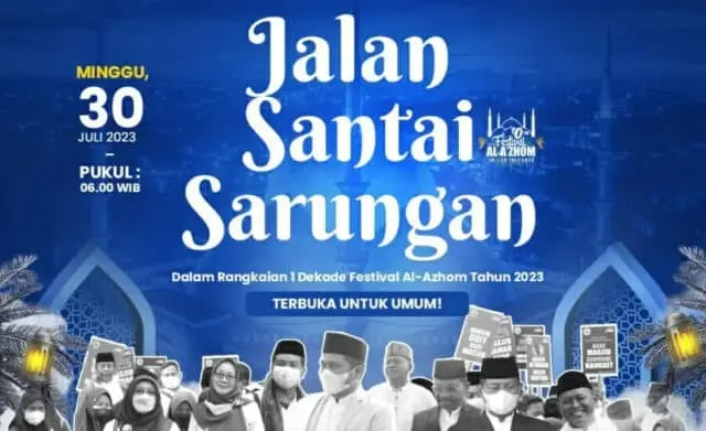 Minggu 30 Juli, Warga Tangerang Diajak Jalan Sarungan Bertabur Door prize Minggu 30 Juli, Warga Tangerang Diajak Jalan Sarungan Bertabur Door prize