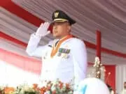 Bupati Tangerang Ahmed Zaki Iskandar Detik-detik Upacara Pengibaran Bendera Merah Putih, Foto. (Istimewa).