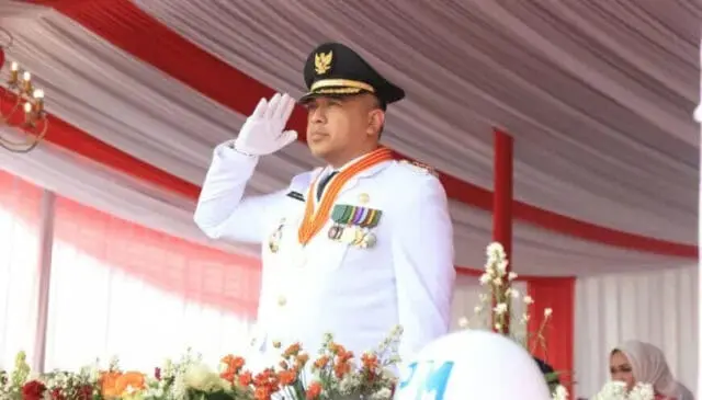 Upacara Peringatan Proklamasi Kemerdekaan Republik Indonesia Ke-78 Berlangsung dengan Khidmat. Bupati Tangerang Ahmed Zaki Iskandar Detik-detik Upacara Pengibaran Bendera Merah Putih, Foto. (Istimewa).