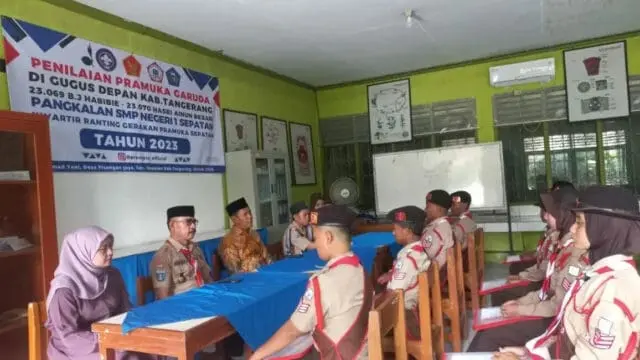 SMP Negeri 1 Sepatan Mencetak Generasi Unggul Melalui Pramuka Garuda Sebanyak 8 Orang Anggota Penggalang Gerakan Pramuka Gugus, Foto. (Istimewa)