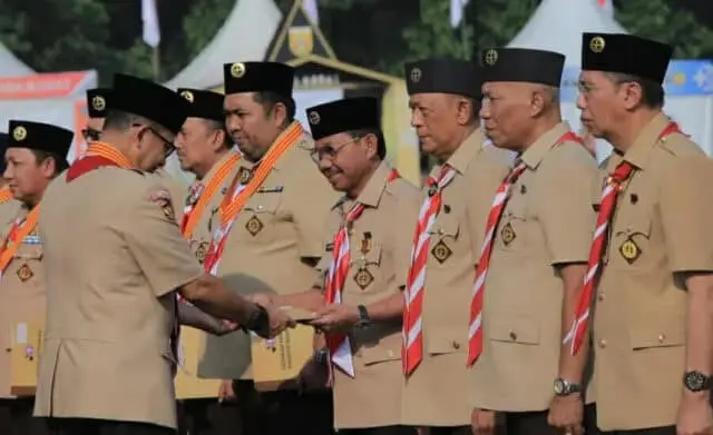 Gerakan Pramuka Kota Tangerang Raih penghargaan Lencana Darma Bakti