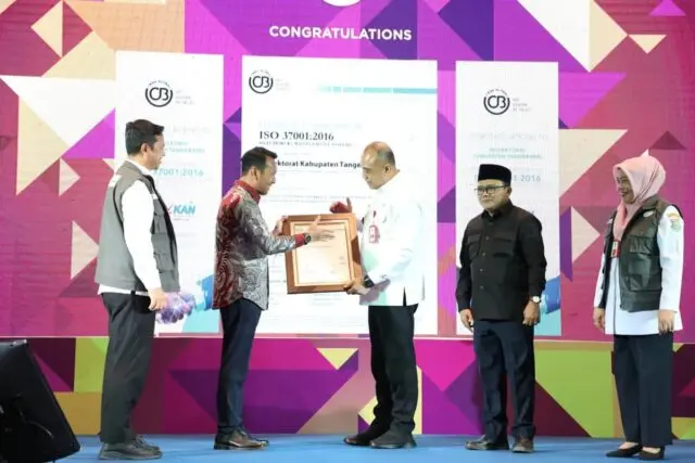 Pemkab Tangerang Raih Sertifikat ISO 37001: 2016 Pemerintah Kabupaten Tangerang meraih sertifikat ISO, Foto. (Istimewa)