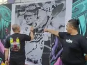 Keren! Artis Mural Manca Negara Percantik Jalan Raya Legok Lewat The Epicentrum Street Art Festival
