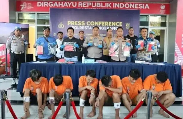 Kawanan Rampok Minimarket di Tangerang Dibekuk Polresta Tangerang Satuan Reserse Kriminal (Satreskrim) Polsek Panongan, Polresta Tangerang, Polda Banten, Foto. (Istimewa)