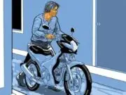 Foto, ilustrasi maling motor - Motor Warga Desa Mekar jaya, raib digondol maling,