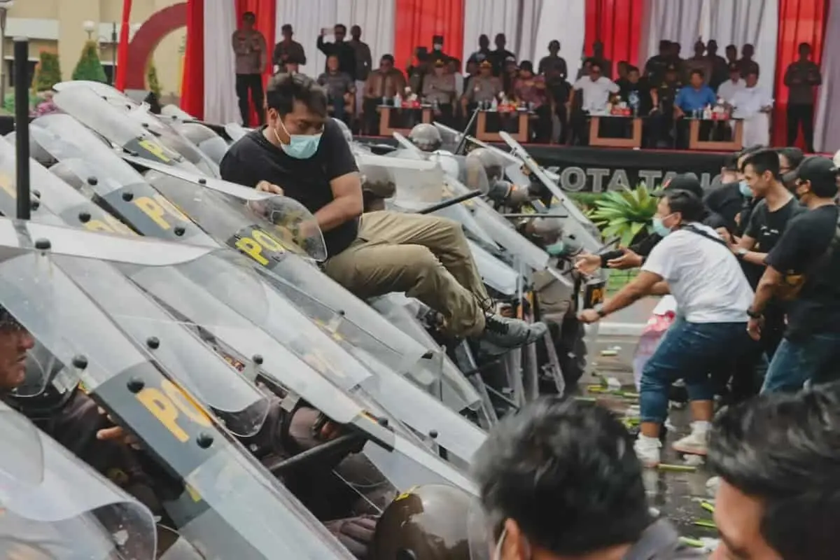 Simulasi Sispamkota Tangerang, Kapolres Sebut TPS Sangat Rawan Tidak Ada Simulasi Sispamkota Tangerang, Kapolres Sebut TPS Sangat Rawan Tidak Ada