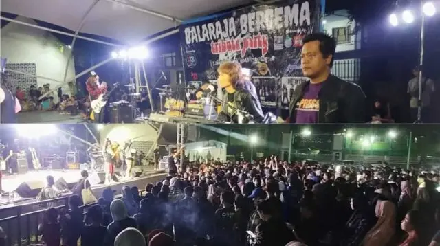 Kren! Penonton Histeria Dalam Pergelaran Musik di Hari Sumpah Pemuda 2023, MCB Dampingi Pengaman Semarak dalam memperingati Sumpah Pemuda 2023 di alun-alun RTLH Balaraja, Foto. (Istimewa)