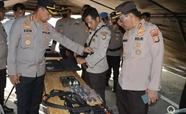 Operasi Mantap Brata 2023-2024, Polres Metro Tangerang Kota Cek Ratusan Alut dan Alsus Operasi Mantap Brata 2023-2024, Polres Metro Tangerang Kota Cek Ratusan Alut dan Alsus