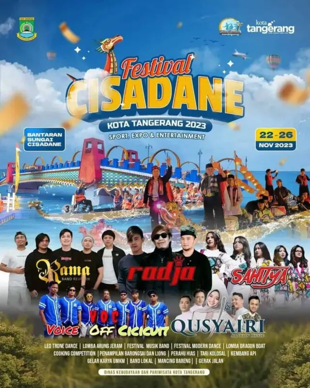 Festival Cisadane Terbuka Untuk Umum, Ayo! ke Festival Cisadane 2023 Mulai 22-26 November