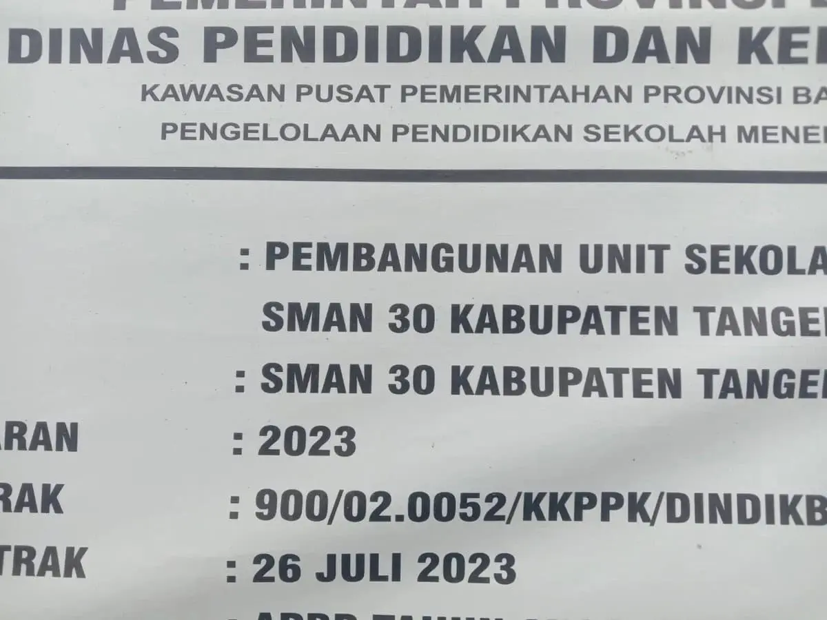 Proyek Pembangunan SMAN 30 Kabupaten Tangerang Diduga Abaikan K3, Pelaksana Terkesan Cuek Proyek Pembangunan SMAN 30 Kabupaten Tangerang Diduga Abaikan K3, Pelaksana Terkesan Cuek
