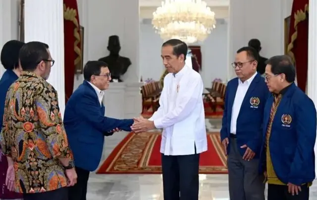 Luar Biasa! Presiden Jokowi Terima Pengurus PWI Pusat di Istana Merdeka Widodo menerima Pengurus Persatuan Wartawan Indonesia (PWI) Pusat di Istana Merdeka, Foto. (Istimewa)