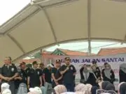 Camat Sepatan H. Abudin S.IP MM Hadiri Hut PGRI dan Hut Guru Nasional di Laksanakan Gerak Jalan Santai HUT PGRI atau Hari Ulang Tahun Persatuan Guru Republik Indonesia tahun 2023,Foto (Istimewa)