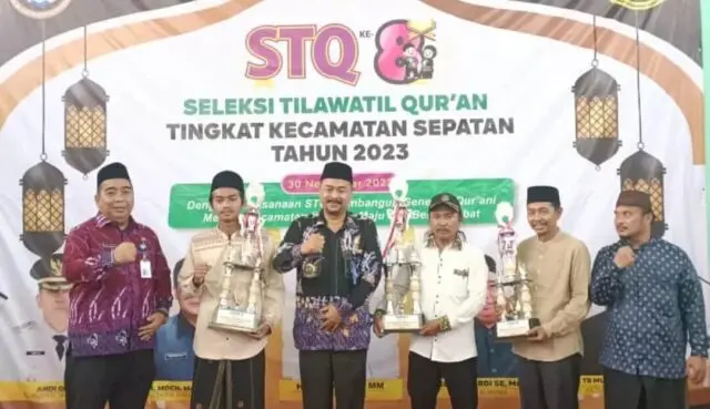 Camat Sepatan Buka STQ Ke-8 Tingkat Kecamatan Kecamatan sepatan H. Abudin S.IP membuka Seleksi Tilawatil Qur'an (STQ) ke-8 tingkat kecamatan, Foto. (Istimewa)