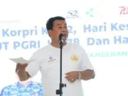 Pemkab Tangerang Peringati HUT Korpri Ke 52 dan Hari Guru Sekda Moch maesyal rasyid saat memberikan sambutannya, Foto. (Istimewa)