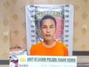 Debitur Bacok Mata Elang Gunakan Golok, Kini Pelaku Diamankan Polsek Pasar Kemis Seorang debitur yang bacok mata elang berinisial D (38), kini di amankan reskrim polsek pasar Kemis, Photo: (Istimewa)