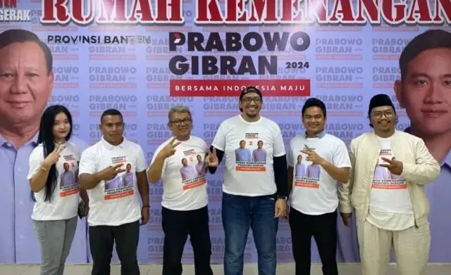 Raup Suara di Banten, Relawan Dirikan Rumah Kemenangan Prabowo-Gibran Raup Suara di Banten, Relawan Dirikan Rumah Kemenangan Prabowo-Gibran
