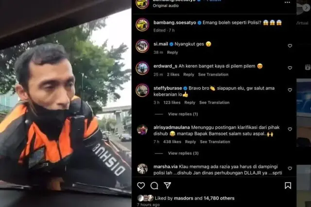 Viral! Vidio Seorang Petugas Dishub Nemplok di Kap Mobil Bak Spiderman seorang petugas Suku Dinas Perhubungan Jakarta Selatan menyangkut di kap mobil, Foto. (Istimewa)