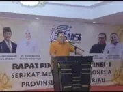 Rapimprov I SMSI Kepri Sukses, Dorong Semangat Kolektif untuk Tegakkan Marwah dan Eksistensi Media Ketua Umum SMSI Pusat Firdaus dan Wakil Ketua Umum Yono Hartono, bertempat di Hotel Golden View, Bengkong, Kota Batam, Foto. (Istimewa)