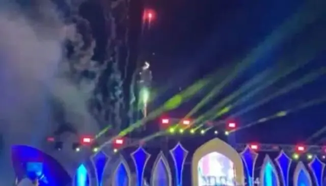 Pembukaan MTQ ke-54 Tingkat Kabupaten Tangerang, Kembang Api Warnai Langit Malam Ribuan warga disuguhi oleh kemeriahan pesta kembang api, Foto. (Istimewa)