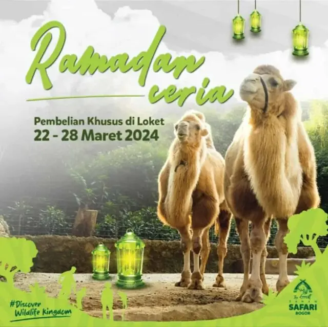 Promo Ramadan Ceria: Masuk Taman Safari Bogor Hanya Rp250 Ribu, Gratis Kulineran dan Buka Bersama! Promo Ramadan Ceria: Masuk Taman Safari Bogor Hanya Rp250 Ribu, Gratis Kulineran dan Buka Bersama!