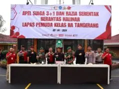 Gandeng BNN Polri dan TNI Lapas Pemuda Tangerang Gelar Razia Serentak Blok Hunian Warga Binaan Pemasyarakatan