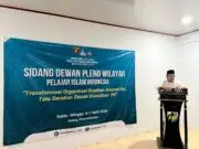 H. Ade Sumardi saat memberikan sambutan dan motivasi kepada PII, pada Sabtu (06/04/2024).