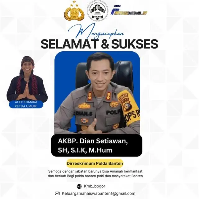 KMB Bogor Ucapkan Selamat Kepada AKBP Dian Setiawan Atas Jabatan Dirreskrimum Polda Banten